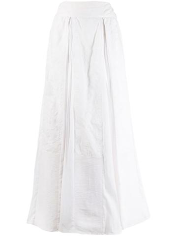 Rahul Mishra Pleated Skirt - White