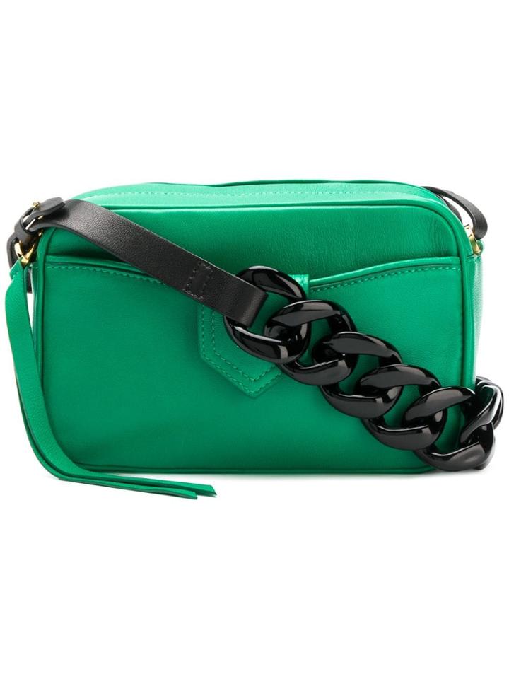 No21 Chunky Chain Crossbody Bag - Green