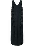 Comme Des Garçons Ruffle Detail Pinafore Dress - Black