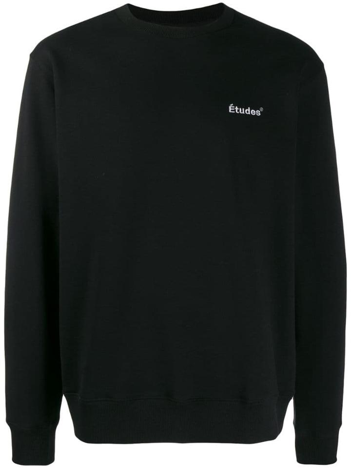 Études Embroidered Logo Sweatshirt - Black