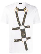 Versace Harness Print T-shirt - White