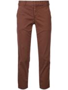 Nili Lotan Slim Fit Chinos - Brown
