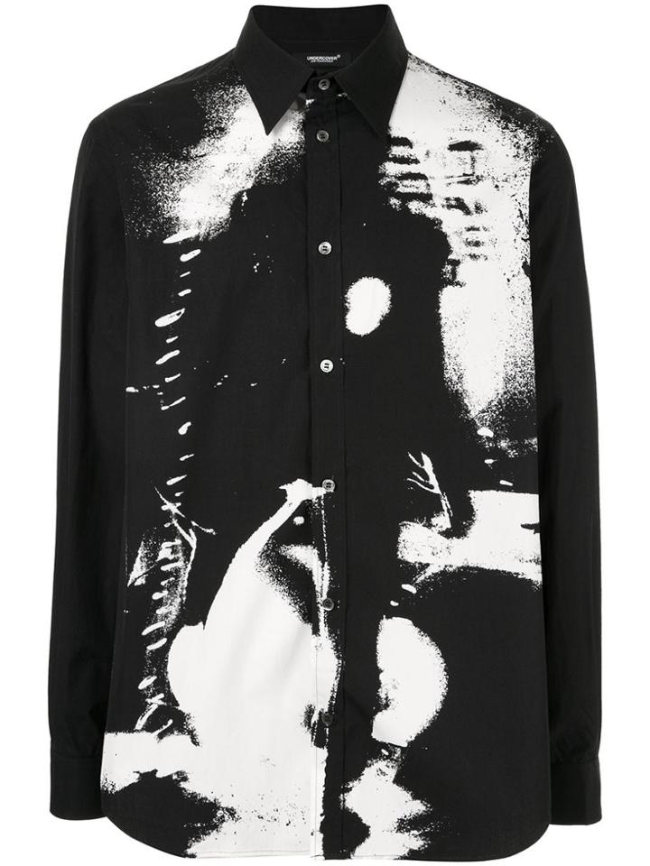 Undercover Abstract Print Shirt - Black