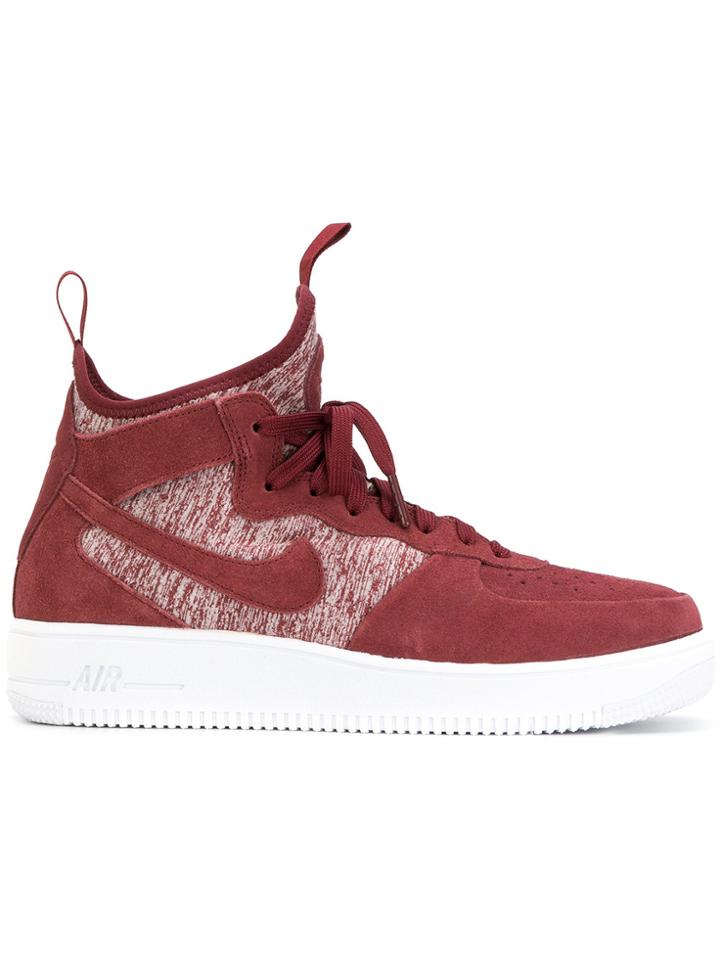 Nike Air Force One Sneakers - Red