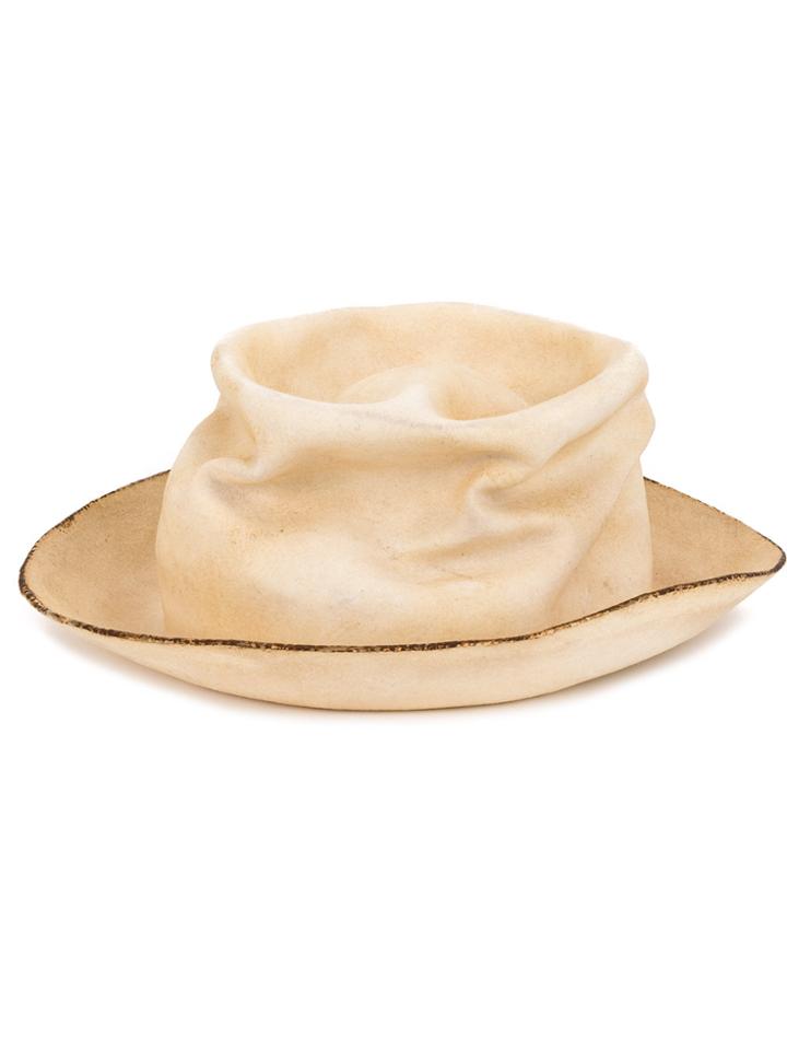 Horisaki Design & Handel Turn Up Brim Hat - Nude & Neutrals