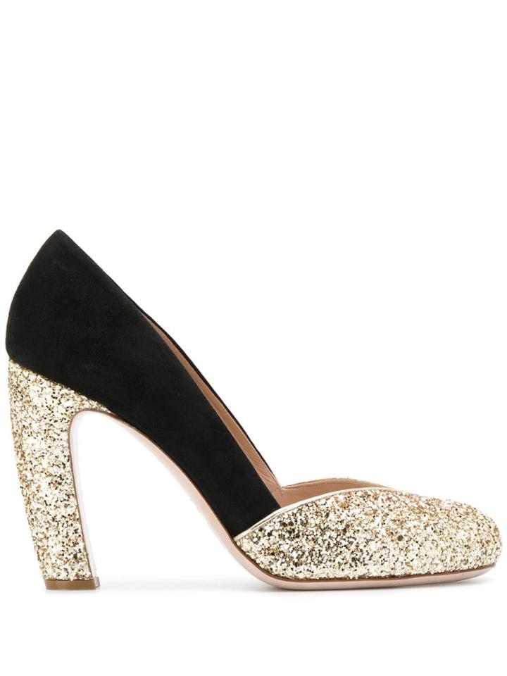 Miu Miu Sequin Embellished Pumps - Black