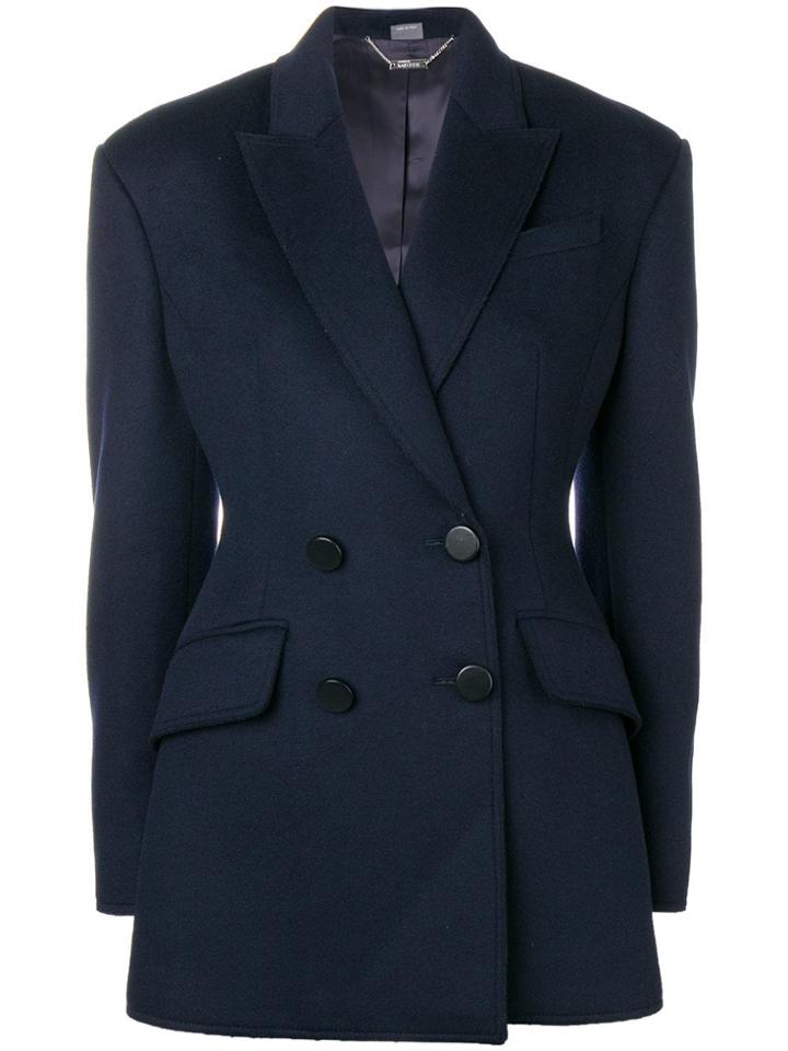 Alexander Mcqueen Double-breasted Blazer - Blue