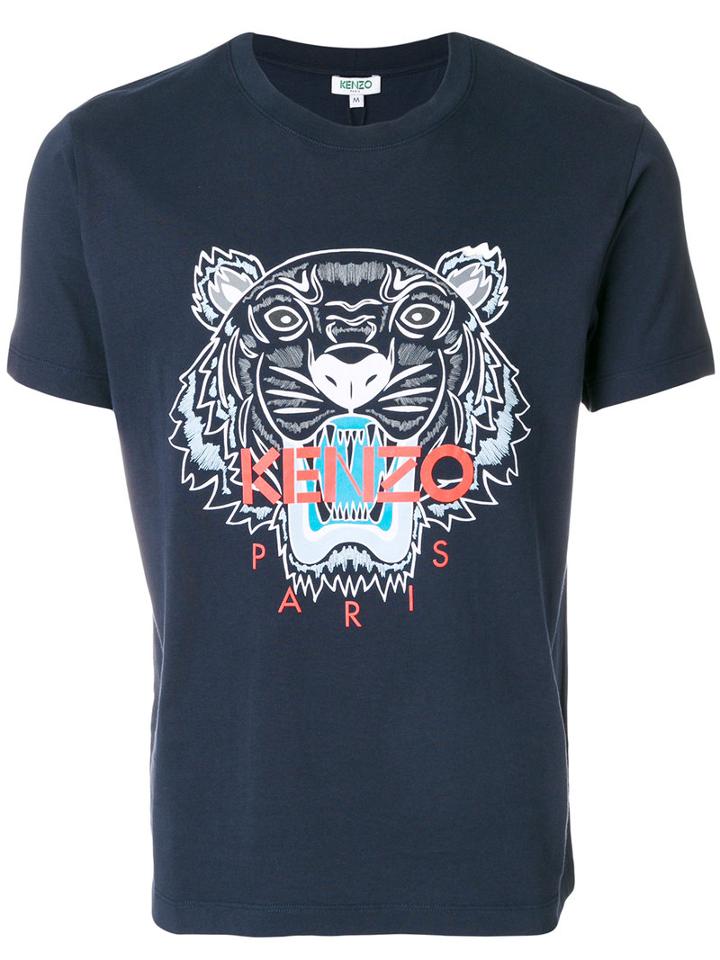 Kenzo - Tiger T-shirt - Men - Cotton - Xxl, Blue, Cotton