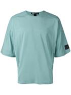 Y-3 Panelled Boxy T-shirt, Men's, Size: Small, Green, Cotton