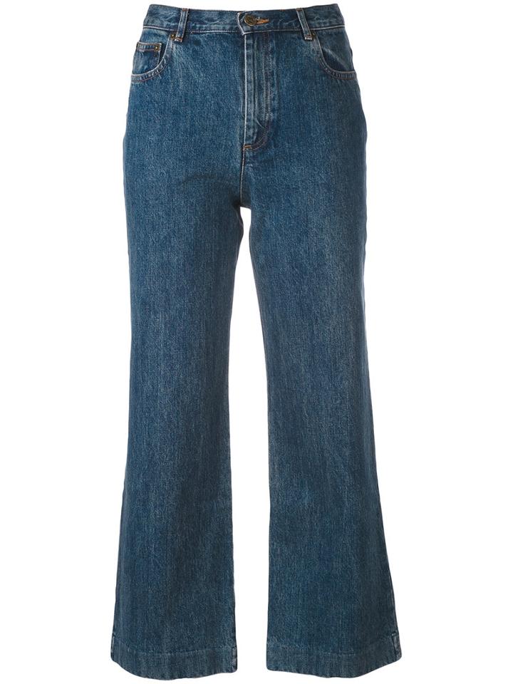 A.p.c. - Cropped Jeans - Women - Cotton - 26, Blue, Cotton
