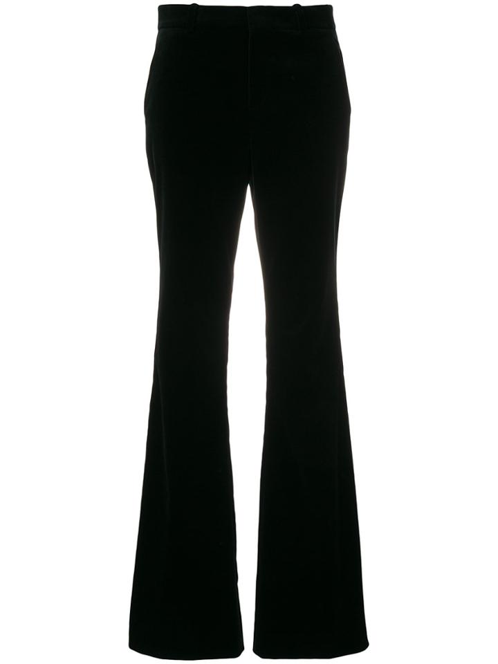 Gucci High-waisted Flared Trousers - Black