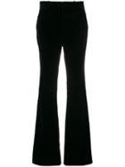 Gucci High-waisted Flared Trousers - Black
