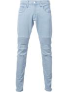 Monkey Time Biker Skinny Jeans, Men's, Size: Xl, Blue, Cotton/polyester/polyurethane