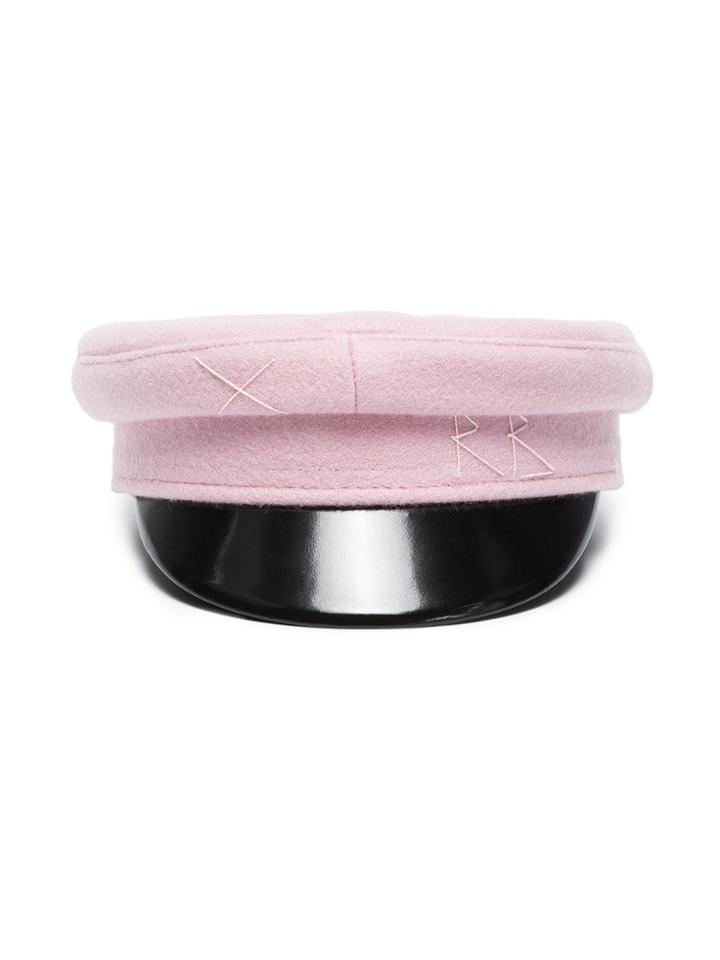 Ruslan Baginskiy Pink Wool Baker Boy Cap