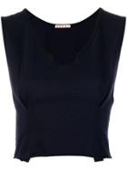 Marni Cropped Vest - Blue