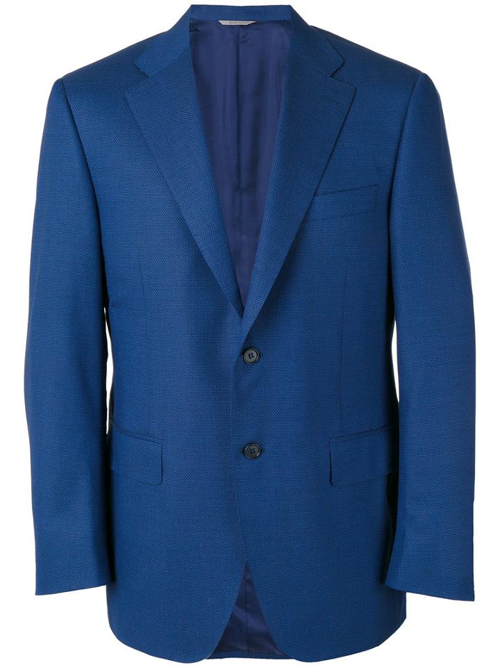 Canali - Formal Blazer - Men - Cupro/wool - 52, Blue, Cupro/wool