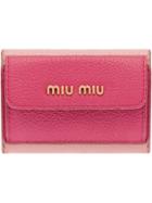 Miu Miu Colour-block Wallet - Pink