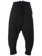 Lost & Found Rooms Drop Crotch Track Pants, Men's, Size: Xs, Black, Cotton/spandex/elastane