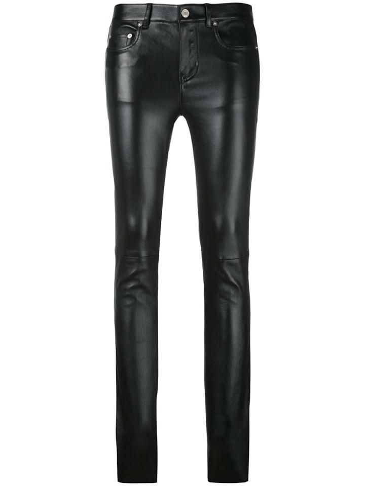 Saint Laurent Skinny Biker Trousers - Black