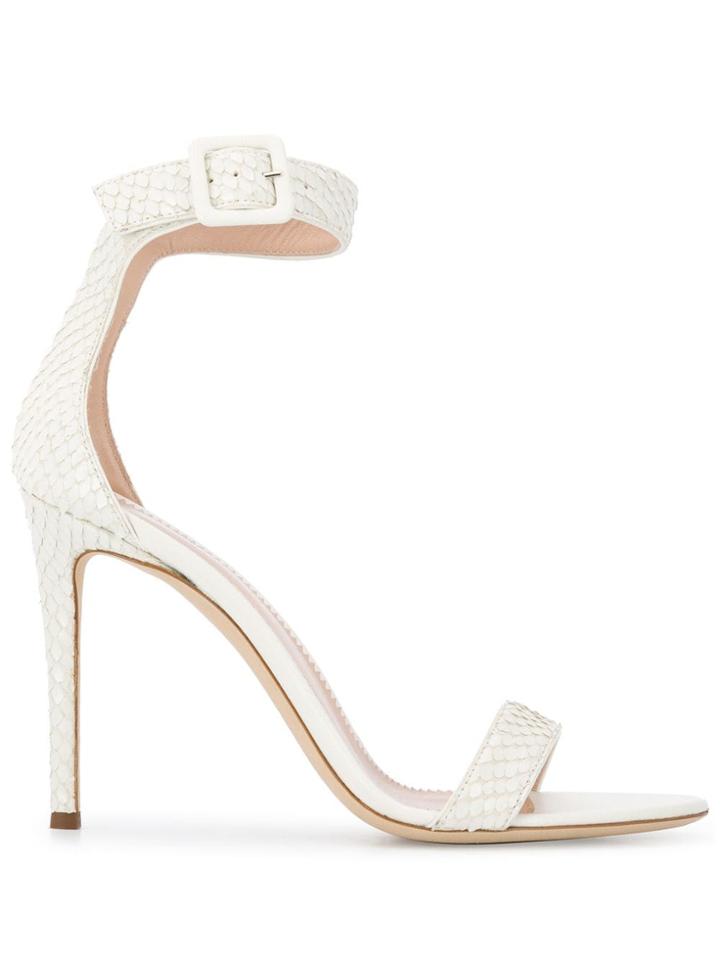 Giuseppe Zanotti Snake-effect Sandals - White