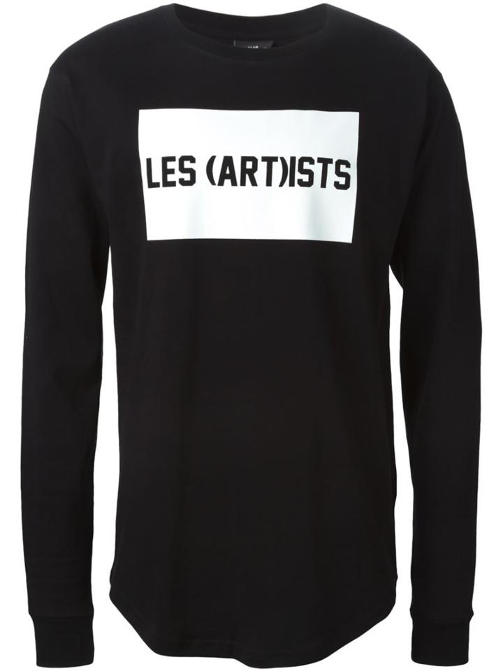 Les (art)ists Front Logo Sweatshirt, Men's, Size: Large, Black, Cotton