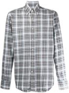 Canali Classic Check Print Shirt - Grey