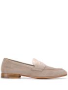 Santoni Slip On Loafers - Neutrals