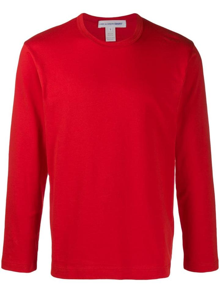 Comme Des Garçons Shirt Long Sleeve Top - Red