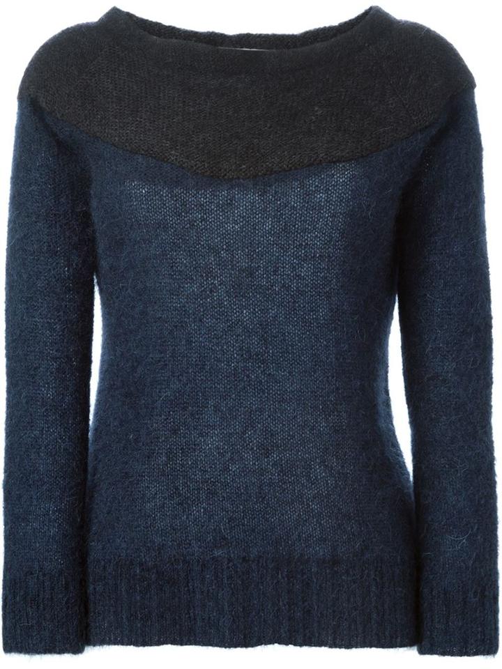 Societe Anonyme Contrast Panel Sweater