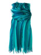 Gianluca Capannolo Contoured Frill Dress - Blue