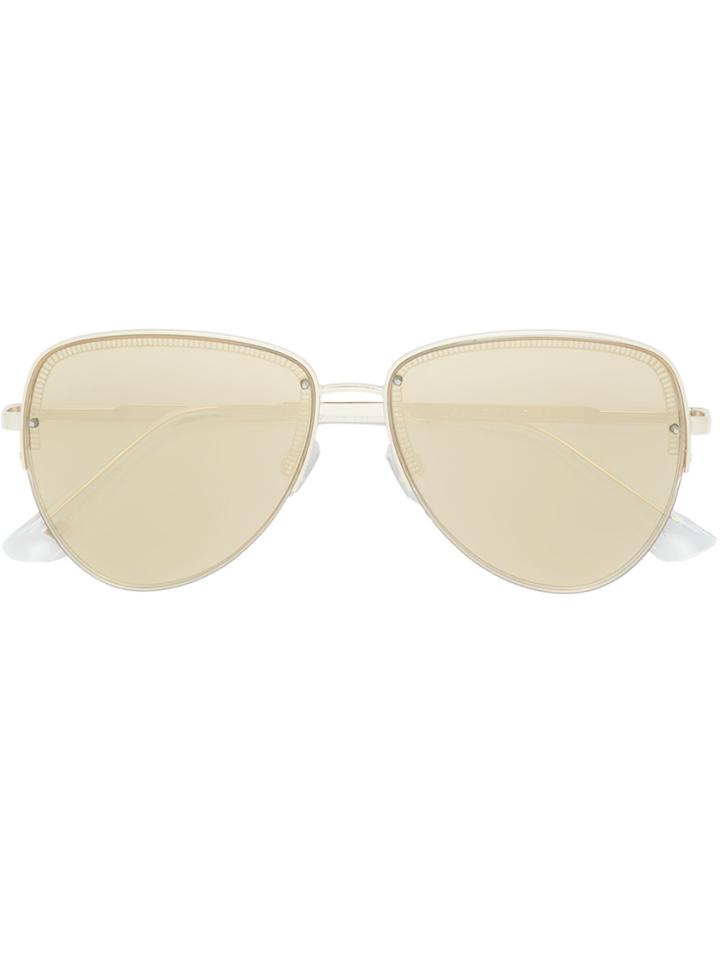 Le Specs Aviator Frame Sunglass - Metallic