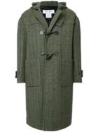 We11done Herringbone Duffle Coat - Green