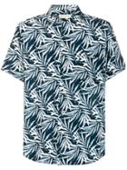 Al Duca D'aosta 1902 Botanical Print Button-up Shirt - Blue