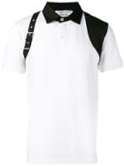 Alexander Mcqueen Harness Detail Polo Shirt - White