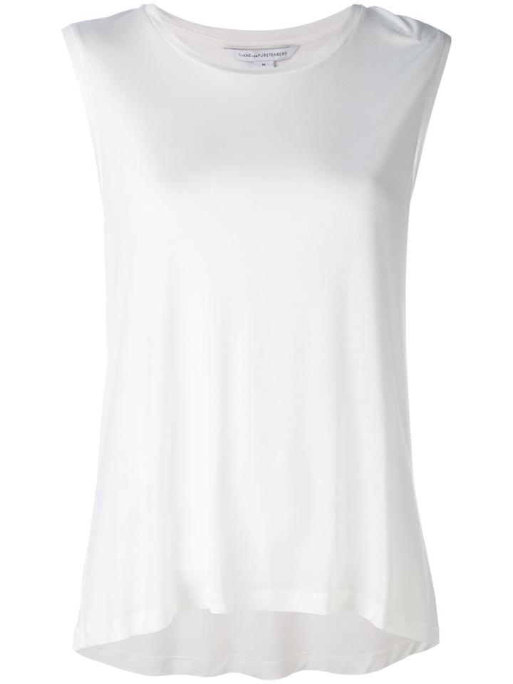 Diane Von Furstenberg - Loose Fit Tank - Women - Silk/viscose - L, White, Silk/viscose