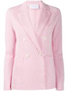Harris Wharf London Candy Striped Blazer - Pink