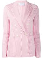 Harris Wharf London Candy Striped Blazer - Pink