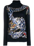 P.a.r.o.s.h. Dragon Sequin Sweater - Blue