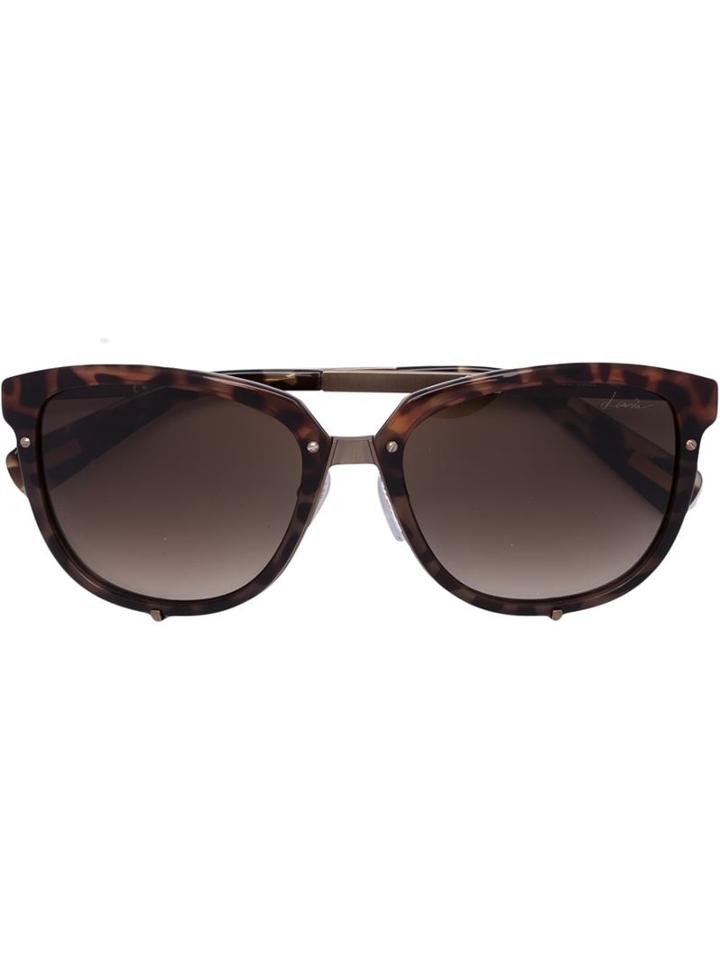 Lanvin 'havana' Tortoiseshell Sunglasses, Women's, Brown, Acetate/metal