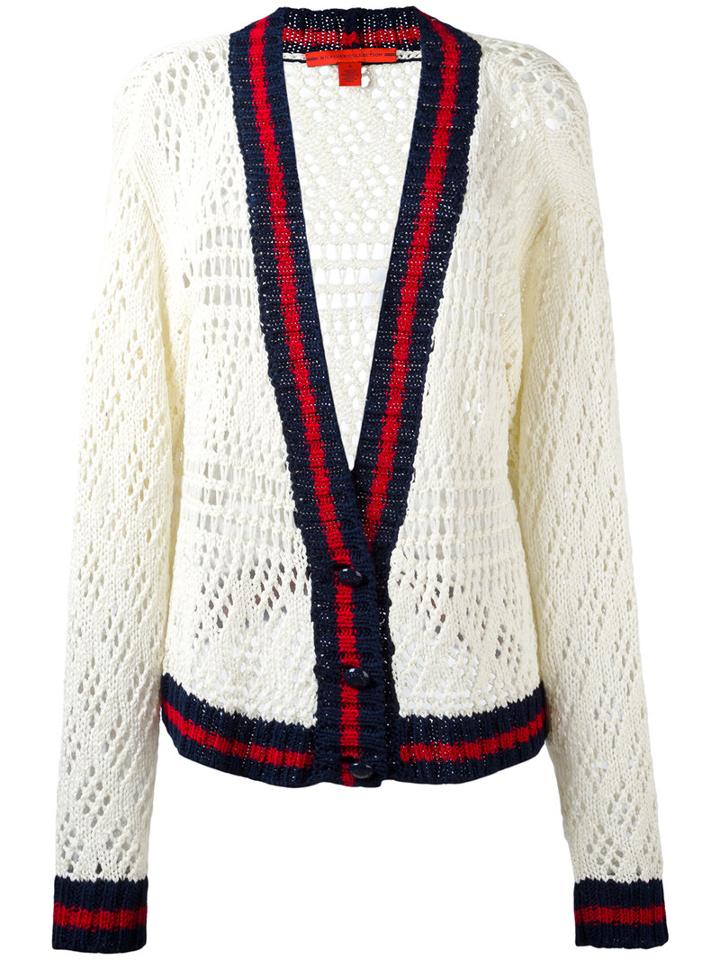 Hilfiger Collection Knitted Cardigan, Women's, Size: Xs, White, Cotton