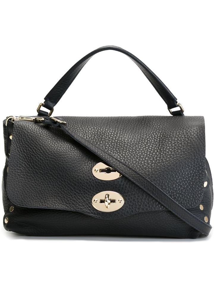 Zanellato Small Postina Satchel, Women's, Blue, Leather