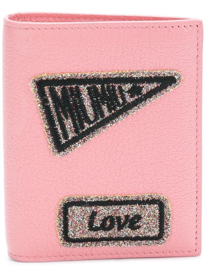 Miu Miu Patches Wallet - Pink