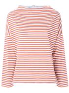 Mih Jeans - Boat Neck Striped Top - Women - Cotton - Xs, Yellow/orange, Cotton