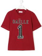 Gaelle Paris Kids Teen Faux-pearl Embellished Logo T-shirt - Red