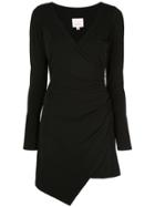 Cinq A Sept Asymmetric Mini Dress - Black