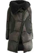 Isaac Sellam Experience Leather Padded Coat - Grey