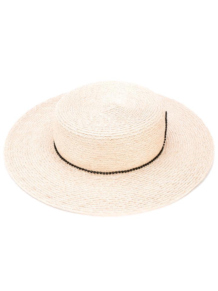 Eugenia Kim - Colette Hat - Women - Hemp/polyester - One Size, Nude/neutrals, Hemp/polyester