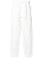 Costumein Cropped Wide Leg Trousers - White