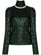 Gianluca Capannolo Embellished Turtle-neck Top - Green