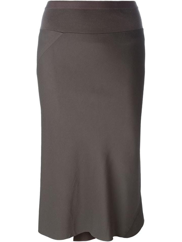 Rick Owens Pleated Back Skirt